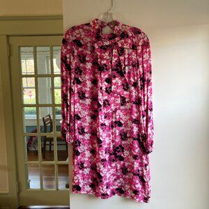 Vintage floral long sleeve dress
